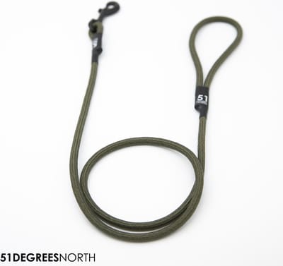 51 Degrees North - Wanderful - Leash - Nylon - Rope - Khaki - 120cmx8mm