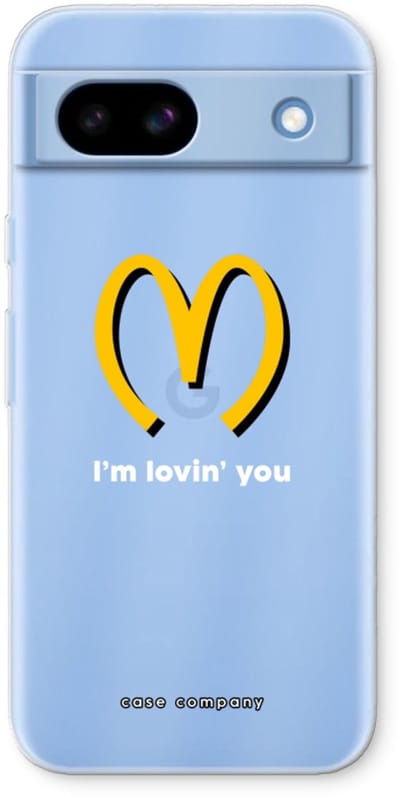 Case Company® - Hoesje geschikt voor Google Pixel 8a hoesje - I'm lovin' you - Soft Cover Telefoonhoesje - Bescherming aan alle Kanten en Schermrand