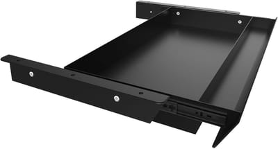 Bureau Lade - Opbergruimte Onder - Werkplek Organiseren - Verstelbaar Kantelpaneel - 56 cm Breed - Zwart
