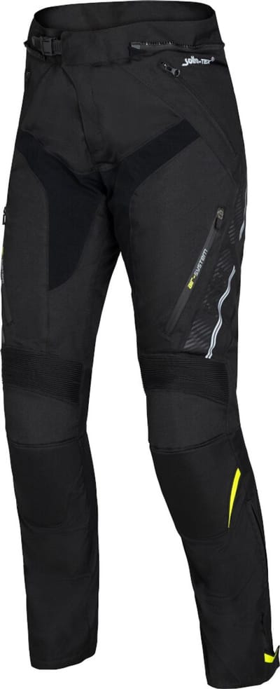 IXS Black Panther-ST Zwarte Textiel Motorbroek - Broek