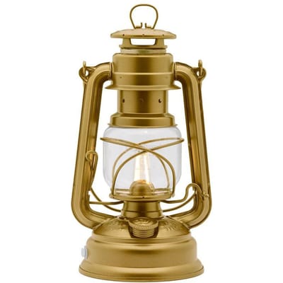 Feuerhand Baby Special 276 LED Stormlamp Goud – Warmwitte LED Sfeerlamp Voor Binnen En Buiten