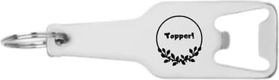 Akyol - je bent een topper flesopener - Geslaagd - je hebt het behaald - gefeliciteerd - bedankt juf - bedankt meester - cadeau - 105 x 25mm