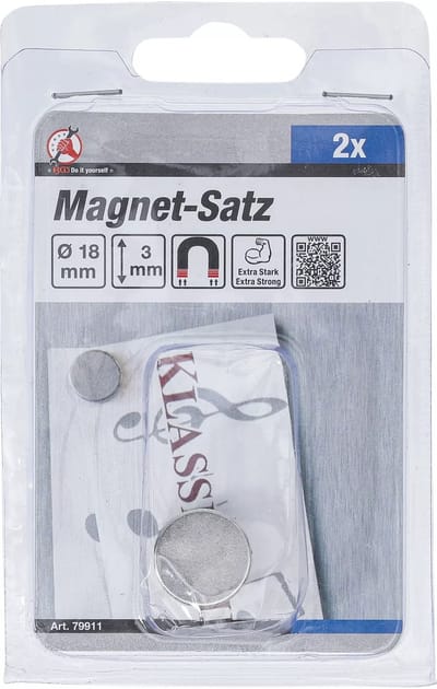 BGS Magneetset - extra sterk - Ø 18 mm - 2 delig