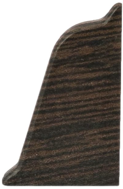 DQ-PP 1x HOEKLIJST EINDSTUK RECHTS - Wenge - PVC - Keukenlijst, Werkblad Afwerkingslijst, Keukenafwerkingslijst, Wandafwerkingslijst, Tafelbladlijsten