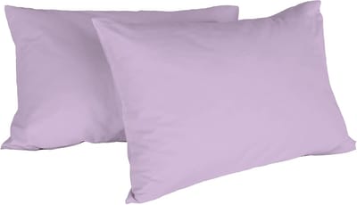 Famanu - Kussensloop lila 100% katoen, zachte hoofdkussenhoes voor slaapkamer, wasbaar en ademend