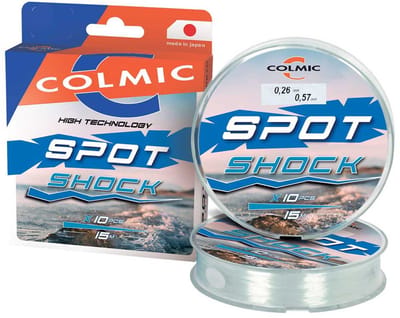 Colmic Spot Shock Taps Toelopende Onderlijn 15 M Transparant 0.200-0.570 mm