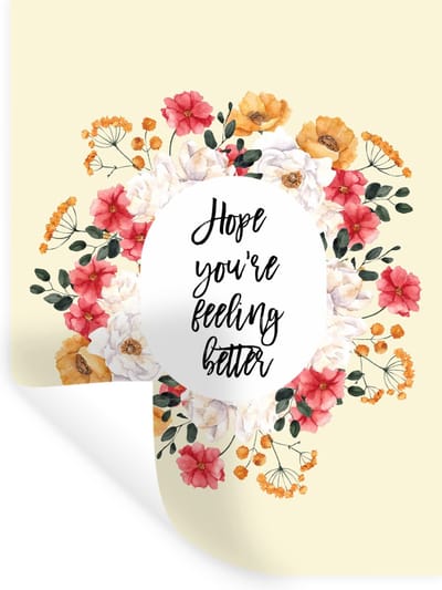 Muurstickers - Sticker Folie - Sterkte - Quote - Bloemen - Hope - 30x40 cm - Plakfolie - Muurstickers Kinderkamer - Zelfklevend Behang - Zelfklevend behangpapier - Stickerfolie