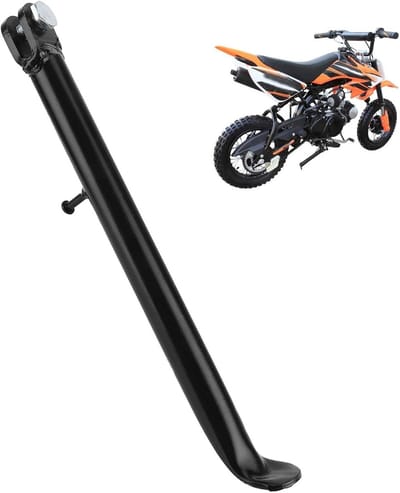 Verstelbare Kickstand voor Pit Bikes - Eenvoudig te Installeren en Geschikt voor 70cc, 90cc, 110cc en 125cc Modellen