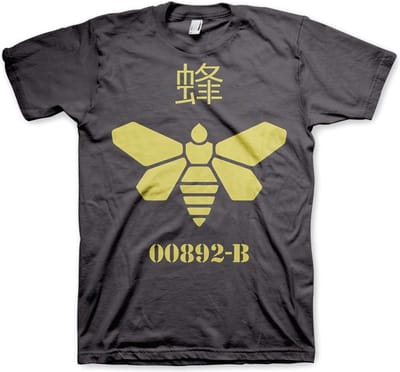 Breaking Bad Methlamine Barrel Bee T-shirt donkergrijs