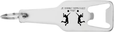 Akyol - elke keer hoger springen flesopener - Handbal - familie vrienden sporters - cadeau - 105 x 25mm