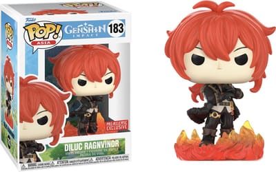 Genshin Impact Diluc Ragnvindr vinyl figuur nr. 183 Funko Pop! meerkleurig
