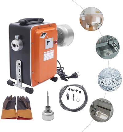 Milova Afvoer ontstopper - Elektrische afvoerreiniger - Rioolontstopper - 750W - 20M veer - Leidingen
