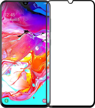 LuxeBass Full screenprotector geschikt voor Samsung Galaxy A70 - glas scherm - bescherming