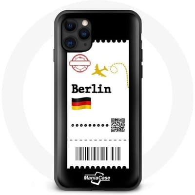 Coque iphone 11 billet d'avion berlin
