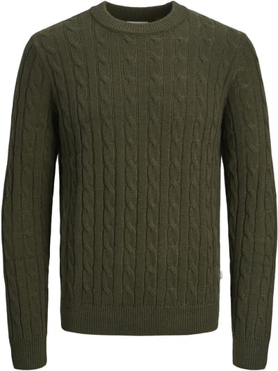 Jack & Jones - Heren Trui Ross Knit Crew Neck - Groen - Maat XL