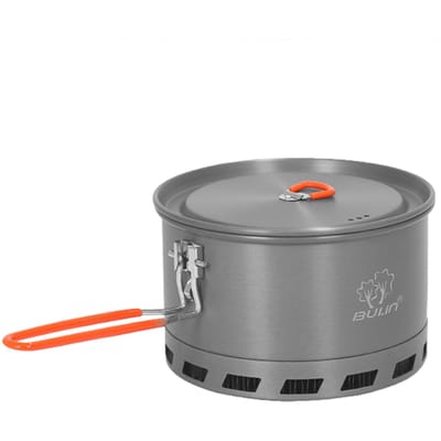 Pot de collecte de chaleur pour Camping en plein air, voyage, randonnée, vaisselle de cuisine, 1.5/2,1 l 2.1L gray