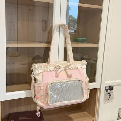 Crossbodytas met grote capaciteit Transparante Pijnzak Tote Yum Ins Student Super Leuke Rugzak .