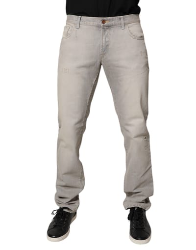 Versleten Denim Jeans