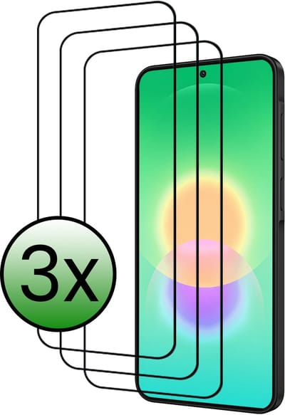 Screenprotector - 3 Stuks Geschikt voor Samsung Galaxy A27 - Full Cover - Beschermglas - Gehard Glas - Tempered Glass - Screen Protector
