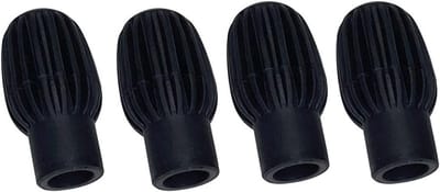 4 Stuks Drum Demper Silicone Drumstick voor Stille Oefening en Vervangingsaccessoires voor Drums, Zwart