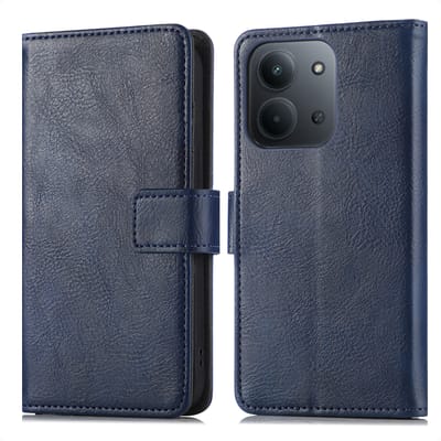 imoshion Hoesje - Geschikt voor Xiaomi Redmi 15C (5G) - Luxe Bookcase - Donkerblauw
