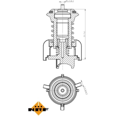 Thermostaat, koelvloeistof NRF 725095