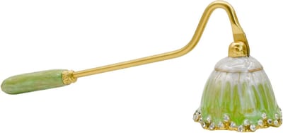 Decoratieve Kaarsdover met Lange Handgreep, Elegante Metaal Tool voor Veilig Doven van Kaarsen en Verlenging van de Vlam (Groen)