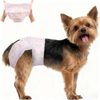 Verwisselbare Wegwerpluiers voor Teefjes, 20 Stuks, Super Absorberend en Zacht, Ideaal voor Honden in de Loopperiode