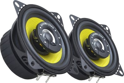 Ground Zero Titanium GZTF 4.0X - Autospeakers - 10 cm - 2-Weg Coaxiale Auto Speaker Set - 100W