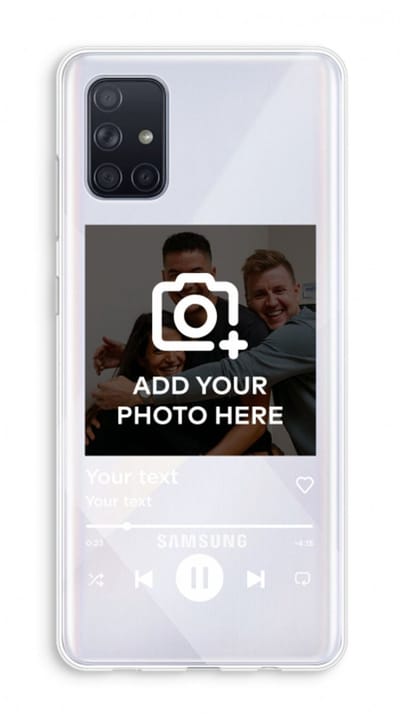 Gepersonaliseerd - Case Company® - Hoesje geschikt voor Samsung Galaxy A71 hoesje - Music Player - Soft Cover Telefoonhoesje - Bescherming aan alle Kanten en Schermrand