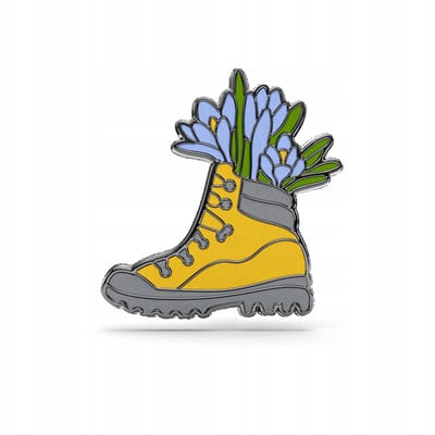 PINETS Pin Collectie Poolse Bergen - Schoen met Bloemen