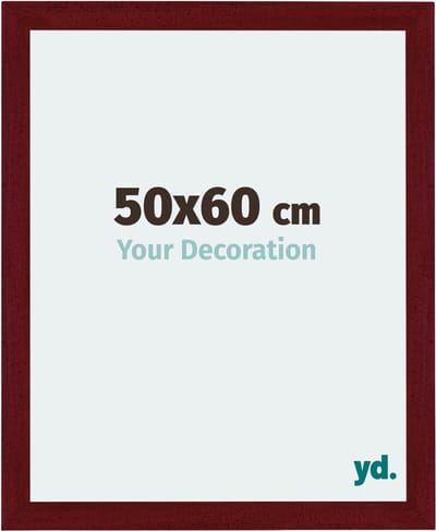 Your Decoration - Fotolijst 50x60 cm - MDF - Wijnrood Geveegd - Mura