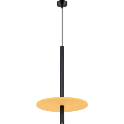 Sollux Lighting Hanglamp Feltro - G9 - geel/zwart - vilt/staal - 30x30x126cm
