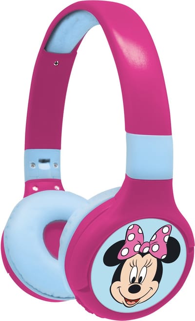 2-in-1 Bluetooth® en Bedrade comfortabele opvouwbare Koptelefoon met veilige volumebeperking Minnie Mouse Design