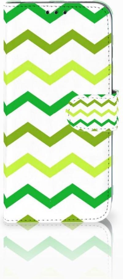 Honor 10 Lite Telefoon Hoesje Zigzag Groen