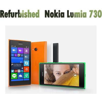 Gerenoveerde Nokia Ontgrendeld Originele Nokia Lumia 735 1 SIM 730 2 SIM 4.7  8 GB ROM 1 GB RAM Quad Core LTE Mobiele Telefoon 735 1 SIM Simple Set