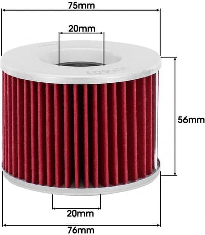Hiflofiltro-oliefilter voor Kawasaki 650 Z (1977-1983), nieuw