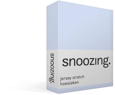 Snoozing Jersey Stretch - Hoeslaken - Eenpersoons - 70/80x200/220 cm - Hemel