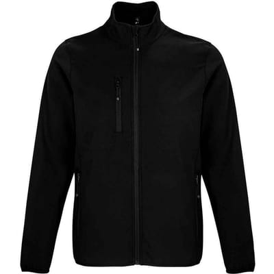 SOLS Heren Falcon Gerecycleerd Soft Shell Jasje (Zwart)