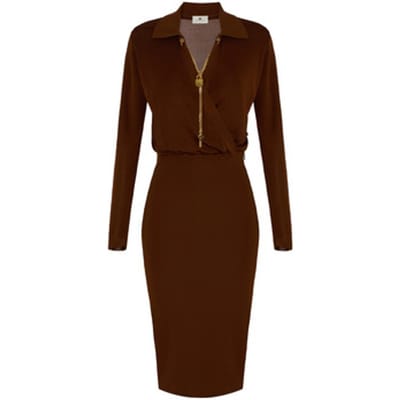 Midi-jurken Elisabetta Franchi am19s66e2-fk3