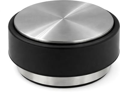 Deurstopper Roestvrij Staal - Deurhouder Bodem - Deuren Open Houden - Zware Beton Binnenkern - 9 cm Diameter - Zwart