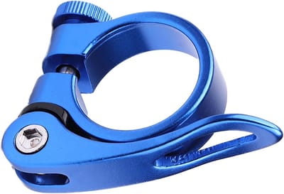 Zadelpenklem - Zadelklem Fiets - Fiets Zadel Verstellen - Snelsluiting Aluminium - 27.2-31.9 mm - Blauw