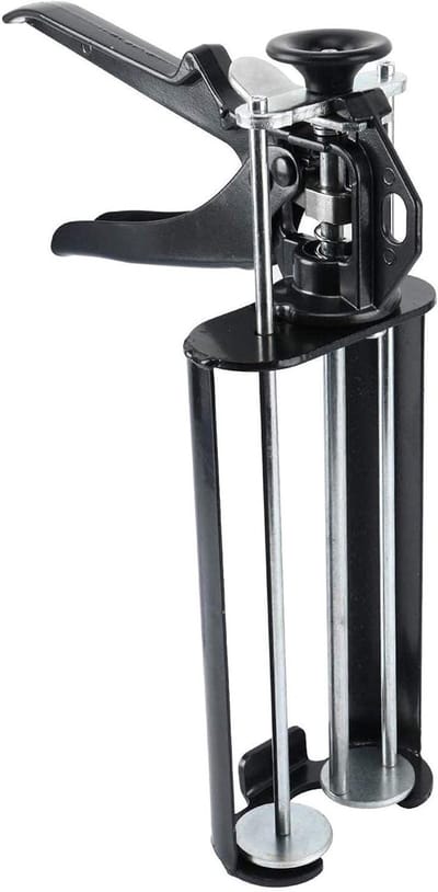 Kitpistool - Dubbele cartridge - Lijm aanbrengen - Hoge stuwkracht - 400 ml 1:1 - Grijs