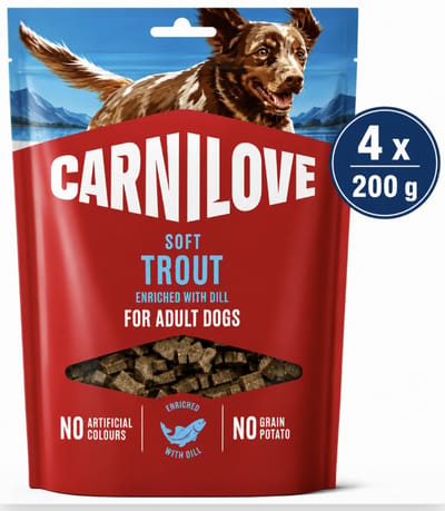 4x200 gr Carnilove crunchy snack lam / cranberries hondensnack
