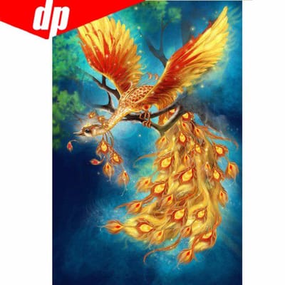 5D diamantschilderijen diy pauw diamant borduurwerk dieren diamant mozaïek geplakt kruissteek 20X30 blue