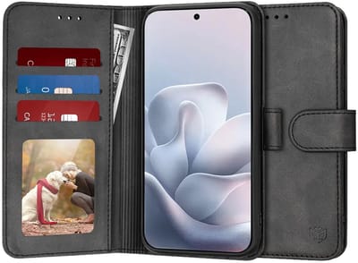 Hoesje geschikt voor Motorola Edge 70 Fusion - Techsuit Diary Book Wallet Case - Zwart
