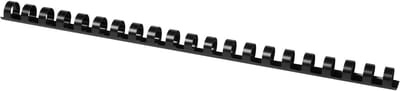 Q-CONNECT bindrug 14mm 21 rings 100 stuks zwart