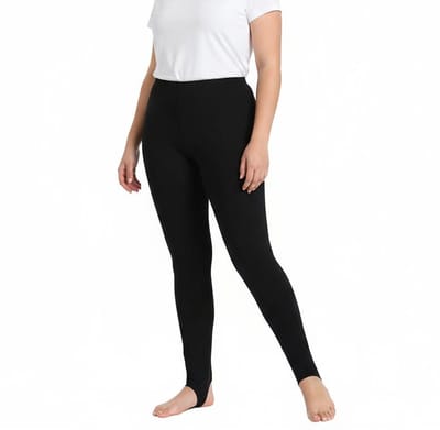 longziming Dames Leggings Winter - Warme Thermische Broek - Elastische Comfortabele Joggingbroek - Dikke Winter Trousers - Elastische Warme Winter Trousers - Zwarte stap op voet - Eén maat