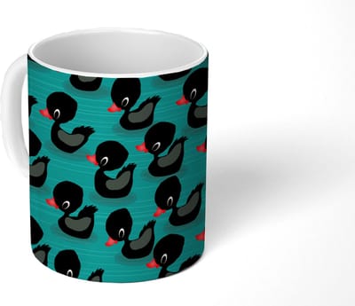 Mok - Koffiemok - Eend - Baby - Patronen - Mokken - 350 ML - Beker - Koffiemokken - Theemok