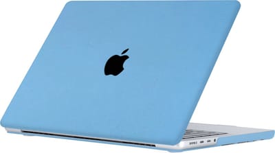 Lunso Geschikt voor MacBook Pro 14 inch (2021-2026) cover hoes - case - Sand Light Blue